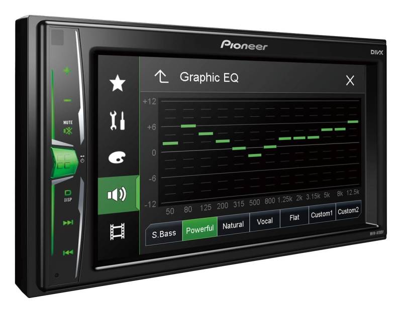 Pioneer MVH-A100V Multimedia-Display, Schwarz von Pioneer