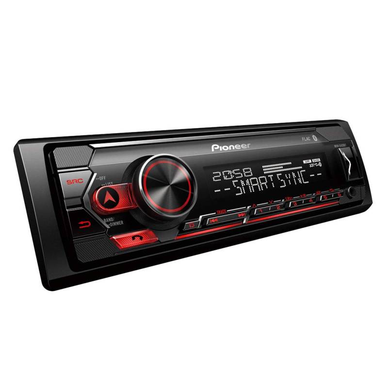 Pioneer MVH-S420BT, 1DIN Autoradio mit RDS, halbe Einbautiefe, deutsche Menüführung, Bluetooth, USB, AUX-Eingang, iPod/iPhone-Direktsteuerung, Freisprecheinrichtung, Smart Sync von Pioneer
