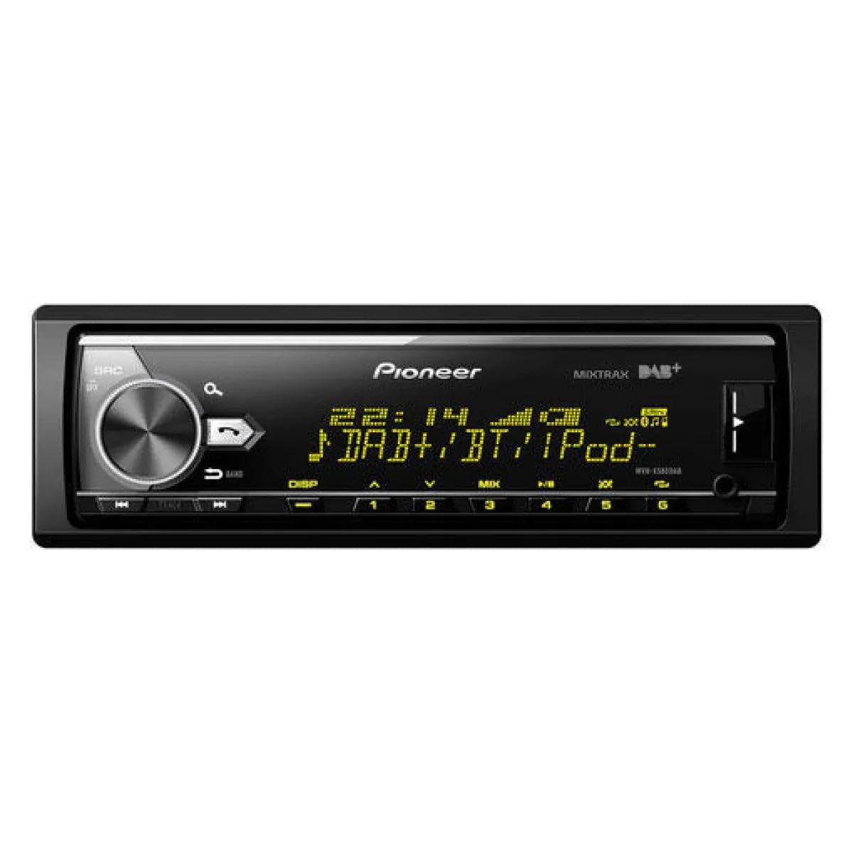 Pioneer MVH-X580DAB, 1-DIN-Autoradio mit DAB+, RGB, deutsche Menüführung, Bluetooth, USB, AUX-Eingang, iPod/iPhone-Direktsteuerung, Freisprecheinrichtung, Smart Sync von Pioneer