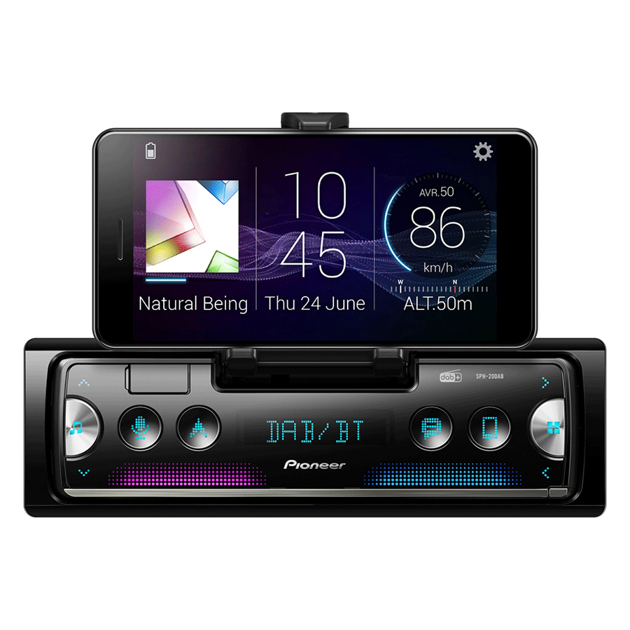 Pioneer SPH-20DAB Smartphone- Autoradio, DAB/DAB+ Empfang, USB, Bluetooth, unterstützt iPod/iPhone Direktsteuerung und Android, 1-DIN Pioneer SPH-20DAB Smartphone- Autoradio, DAB/DAB+ Empfang, USB, Bluetooth, unterstützt iPod/iPhone Direktsteuerung und Android, 1-DIN von Pioneer