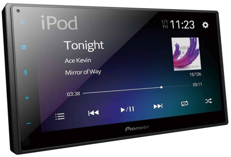Pioneer SPH-DA160DAB, 6,8" 2DIN Mediareceiver mit Apple CarPlay, Android Auto, DAB+ und Bluetooth von Pioneer Electronics