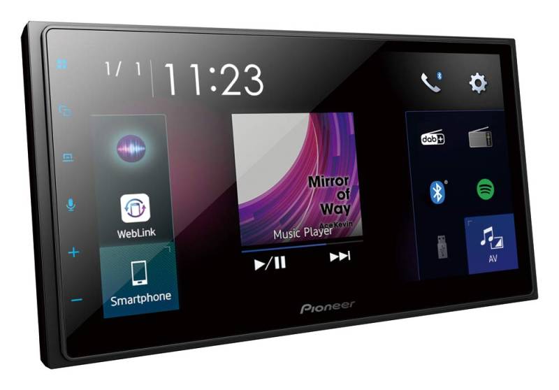 Pioneer SPH-DA250DAB, 6,8" 2-DIN-Mediareceiver mit Apple CarPlay, Android Auto, DAB+ und Bluetooth von Pioneer