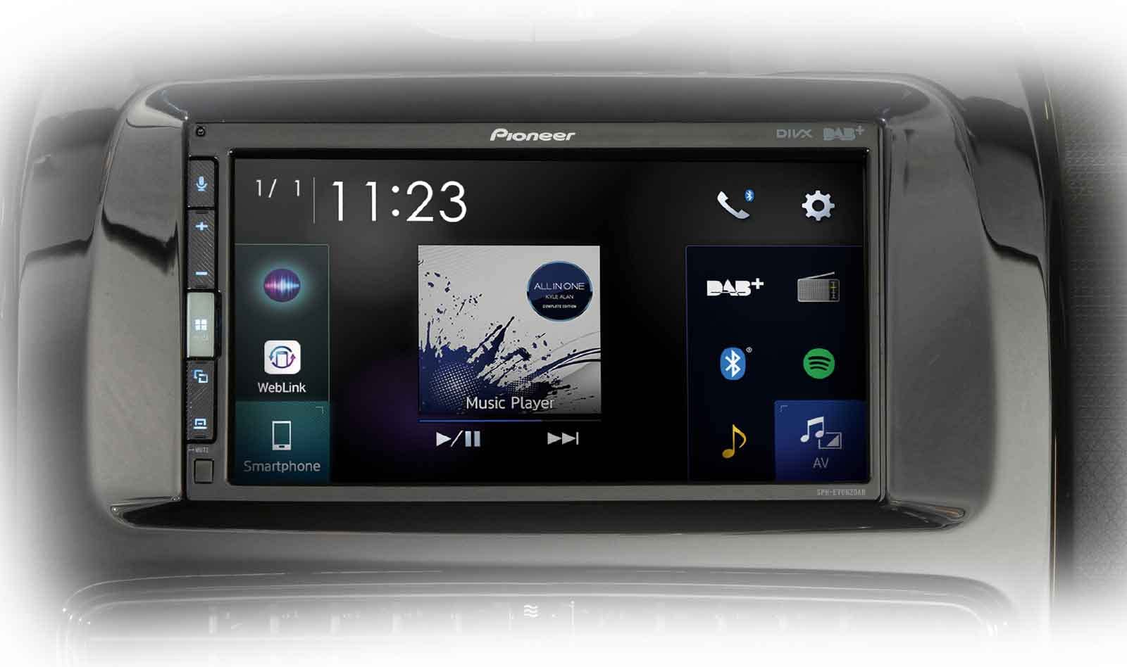 Pioneer SPH-EVO62DAB-CLIO Mediacenter für Renault Clio IV – 6,8-Zoll Touchscreen, 1,5A Quick-Charging USB, Apple CarPlay, Android Auto, DAB/DAB+ Digitalradio, Bluetooth, 13-Band-Equalizer Pioneer SPH-EVO62DAB-CLIO Mediacenter für Renault Clio IV – 6,8-Zoll Touchscreen, 1,5A Quick-Charging USB, Apple CarPlay, Android Auto, DAB/DAB+ Digitalradio, Bluetooth, 13-Band-Equalizer von Pioneer