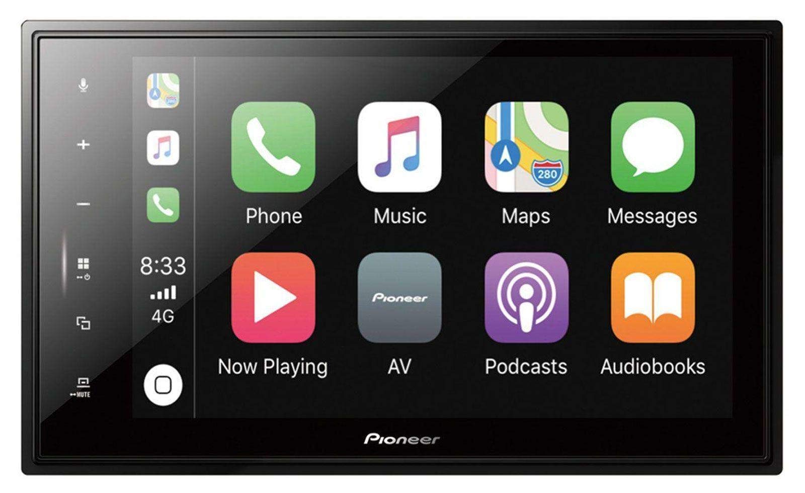 Pioneer SPH-EVO82DAB-208 Mediacenter für Peugeot 208/2008 – 8-Zoll Touchscreen, 1,5A Quick-Charging USB, Apple CarPlay, Android Auto, DAB/DAB+, Bluetooth von Pioneer