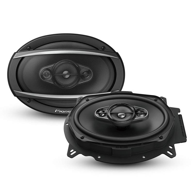 Pioneer TS-A6960F 6" x 9" 4-Weg-Koaxiallautsprecher Set mit 2 Lautsprechern (je 450W max., 90W Sinus), kraftvoller Klang, hoher Wirkungsgrad, 72 mm Einbautiefe, 153 x 222 mm Einbauausschn., mit Gitter von Pioneer