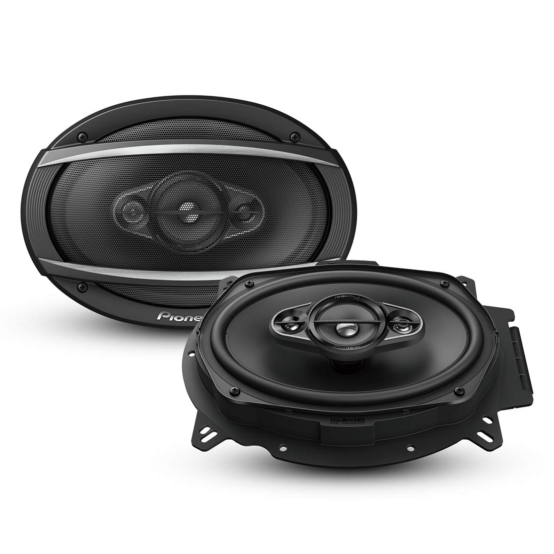 Pioneer TS-A6960F 6" x 9" 4-Weg-Koaxiallautsprecher Set mit 2 Lautsprechern (je 450W max., 90W Sinus), kraftvoller Klang, hoher Wirkungsgrad, 72 mm Einbautiefe, 153 x 222 mm Einbauausschn., mit Gitter von Pioneer