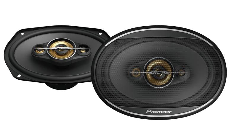 Pioneer TS-A6971F 6 x 9 4-Weg-Koaxial-Lautsprecher Set mit 2 Lautsprechern (je 600W max., 100W Sinus), kraftvoller Klang, hoher Wirkungsgrad, 72mm Einbautiefe, 153 x 222mm Einbauausschn., mit Gitter von Pioneer