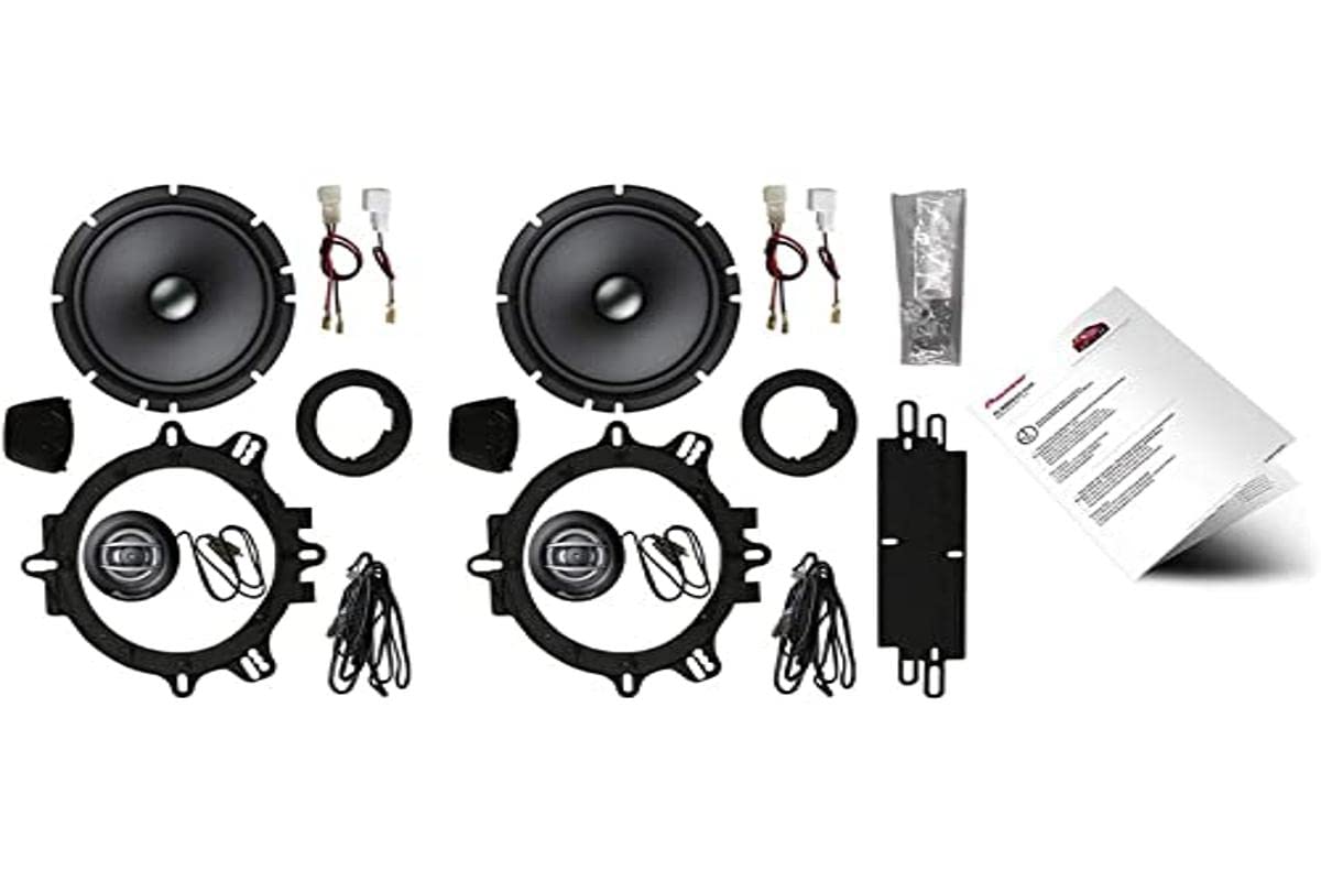 Pioneer TS-FIAT-DUCATO 2-Wege-Komponentenlautsprecher (350 W), 16.5 cm, Lautsprecher System für FIAT Ducato (Modell X250 - X290), Kontinuierliche Ausgangsleistung 80W von Pioneer