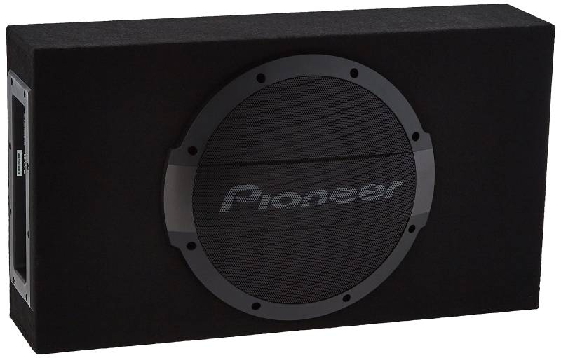 Pioneer TS-WX1010LA Aktivsubwoofer, leistungsstarker Gehäuse Subwoofer mit 1200 W Maximalleistung, 25 cm Subwoofer in MDF Gehäuse, IMPP Membran, schwarz von Pioneer Electronics