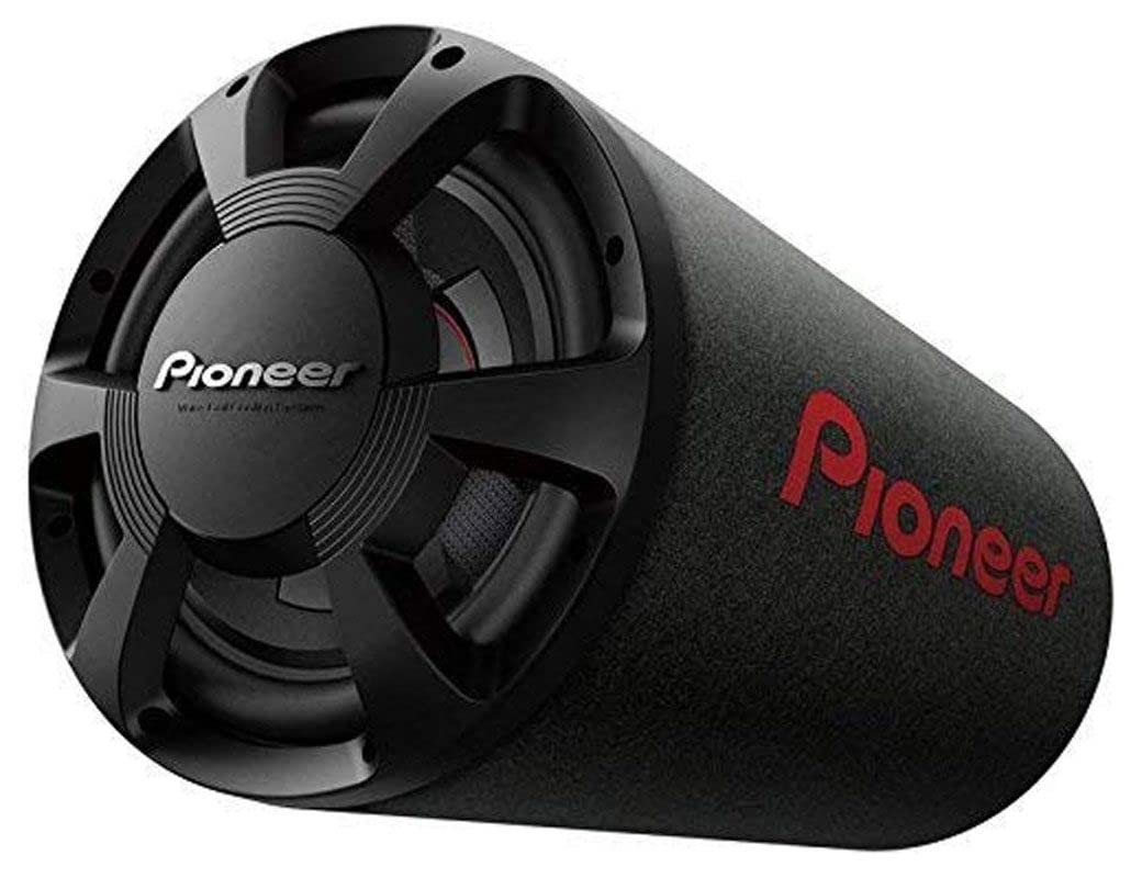 Pioneer TS-WX306T Bassreflex-Subwoofer im Röhrengehäuse, Bassröhre mit 1300 W Maximalleistung, 30 cm/12", schwarz, IMPP Membran, Eingangsnennleistung 350 W von Pioneer