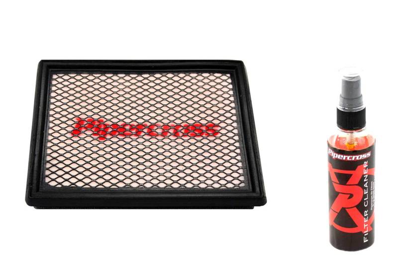 Pipercross Luftfilter+Reiniger kompatibel mit Nissan Micra K13 1.2i 80 PS 03/11-02/17 von Pipercross