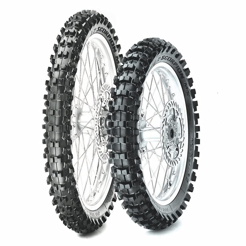 Pirelli 100/90-19 57M TT Scorpion MX Mid Soft 32 Rear NHS Motorradreifen von Pirelli