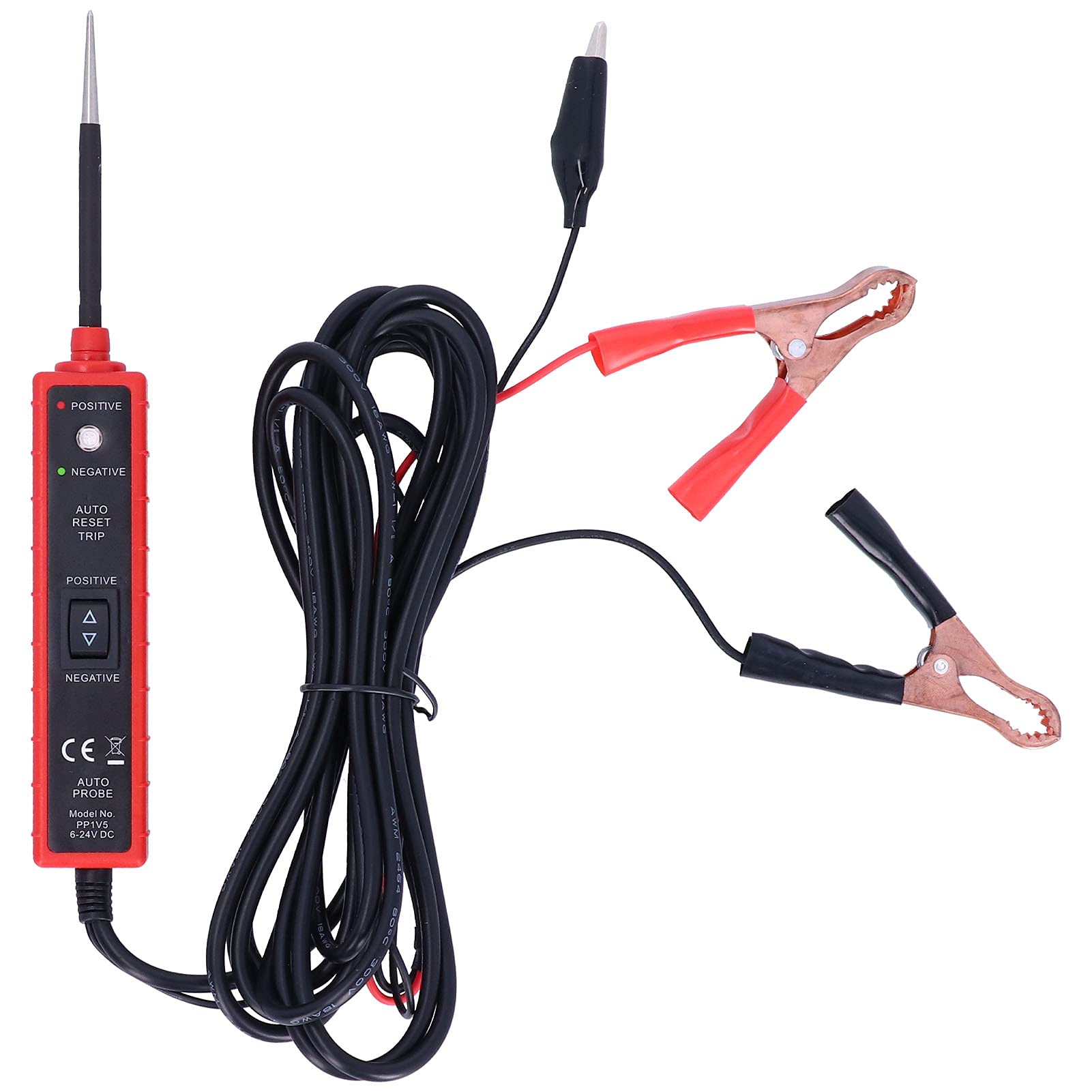 Pissente Elektrischer Leistungstester, Stromkreisdetektor, Autodiagnosewerkzeug, 6–24 V, mit 4,5 M Kabel für Kfz-Elektriker und Mechaniker von Pissente