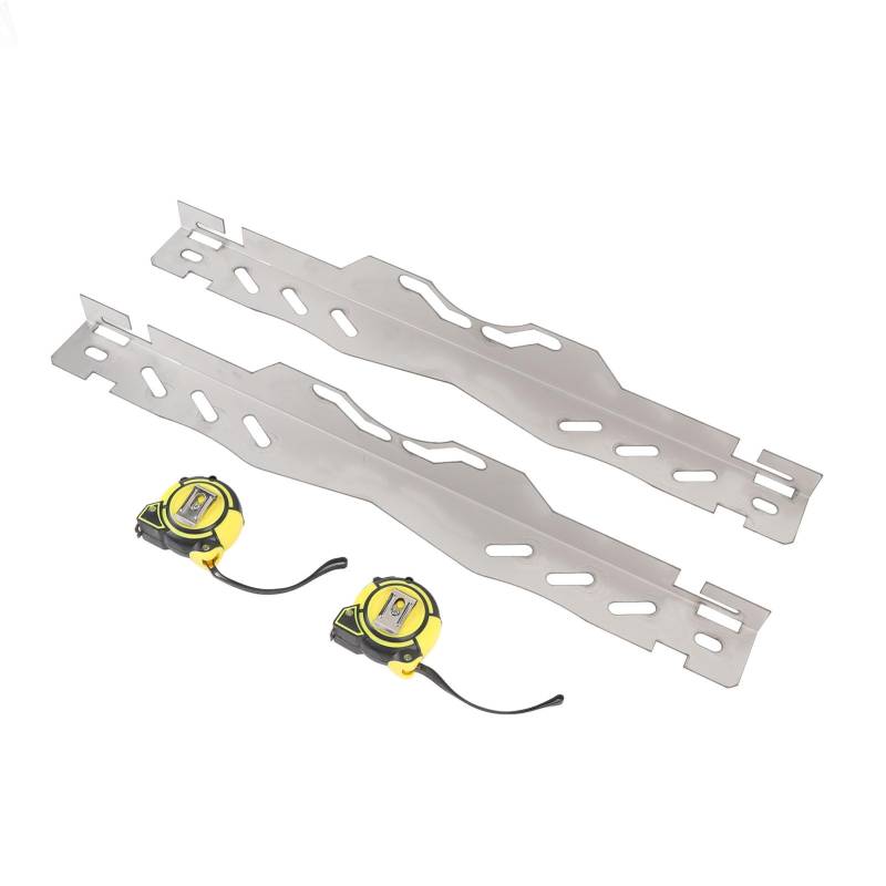 Pissente Wheelausrichtung der Toolplatte Edelstahl Hochleistungs mit 2 Klebeband Genaue Messzehenausrichtungswerkzeug für SUV -Limousine von Pissente