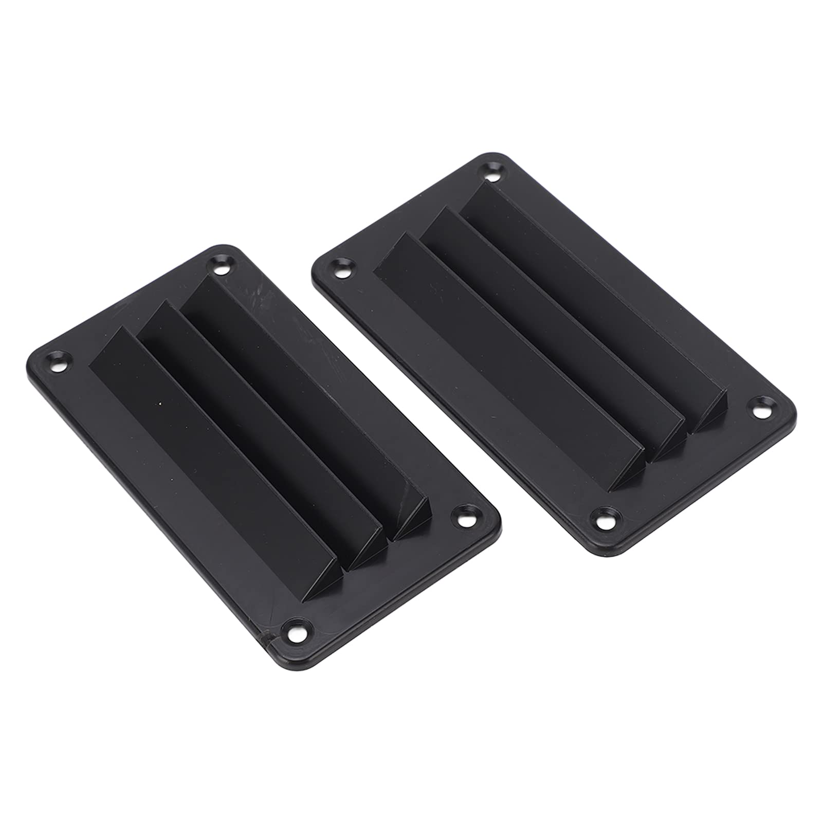 RV-Entlüftungslamelle, 2-teilig, RV-Lüftungsauslasslamelle, Professionelle Badezimmer-/Büro-Lüftungsauslassgitterlamelle mit Hardware-Schrauben für Yachtboot (BLACK) von Pissente