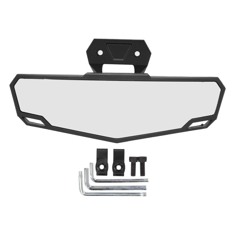 UTV-Mittel-Rückspiegel mit Weitwinkel Konvexer Rückspiegel Austausch für Rzr Pro XP 2020 Bis 2023, Installationstool aus Metallschale High Clarity Glass Fits Rzr Pro XP 4 2020 von Pissente