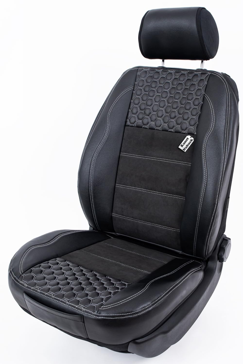 Piton Hexagony Nubuck White Sitzauflage Auto, Autositzschoner, Sitzschoner Auto, hermittel in der EU, universeller Sitzbezug, Sitzschutz kompatibel mit den meisten Autos und SUV Piton Hexagony Nubuck White Sitzauflage Auto, Autositzschoner, Sitzschoner Auto, hermittel in der EU, universeller Sitzbezug, Sitzschutz kompatibel mit den meisten Autos und SUV von Piton
