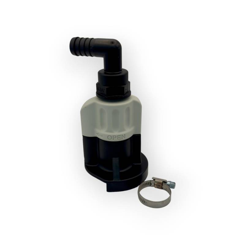 Piusi SEC-Anschluss für AdBlue/DEF- und Wasserfässer mit 90° Ausgang und 3/4"-Schlauchhalter | F15452000 von Piusi