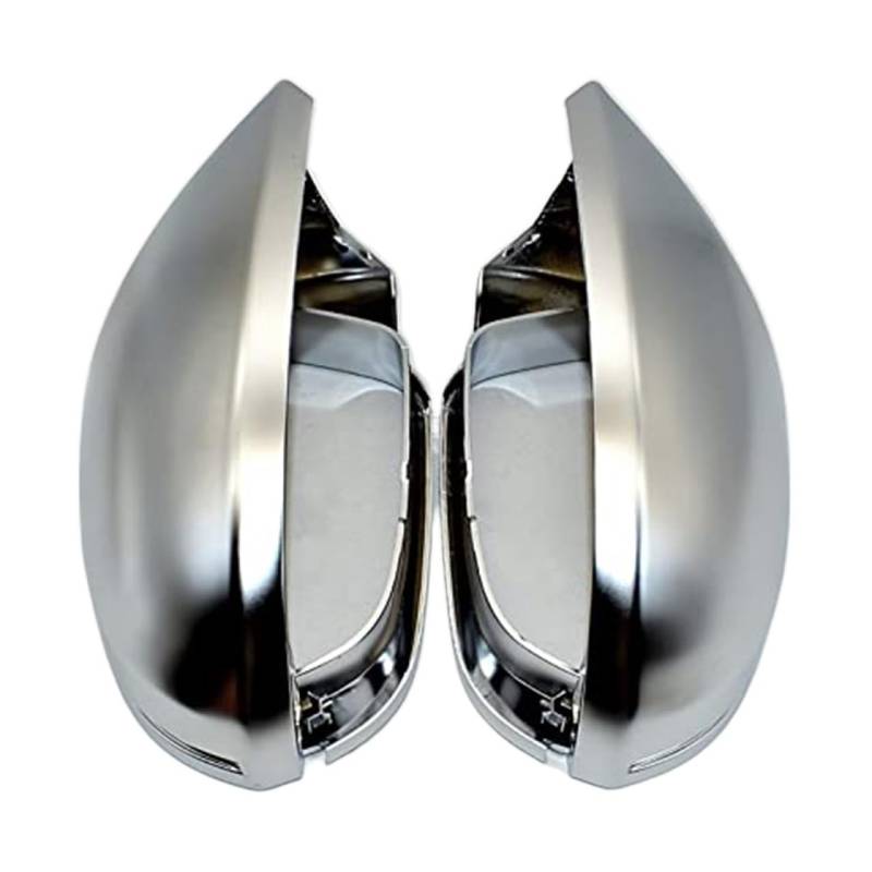 Pizgear 1 Paar Außenspiegelabdeckung Auto Rückspiegelschale Abdeckung Schutzkappe Matt Chrom, for, A6 C7 S6 2012-2018 Autozubehör Außenspiegel Ersatzteile Auto-Außenspiegelabdeckung von Pizgear
