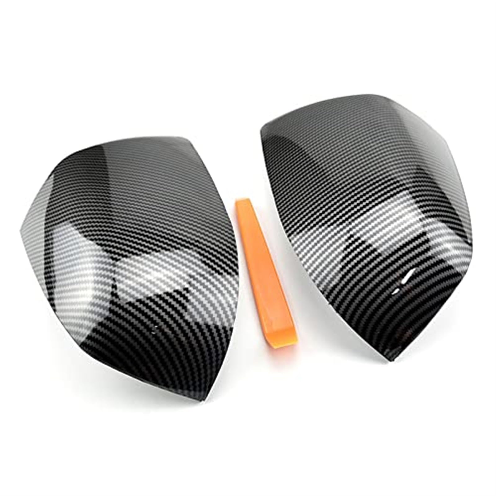 Pizgear 1 Paar Auto-Rückspiegelabdeckungen Rückspiegelabdeckung, for Ford, 2005-2008, for Focus, Auto-Ersatzteile Außenspiegel Ersatzteile Auto-Außenspiegelabdeckung(Black with Lights-1) von Pizgear
