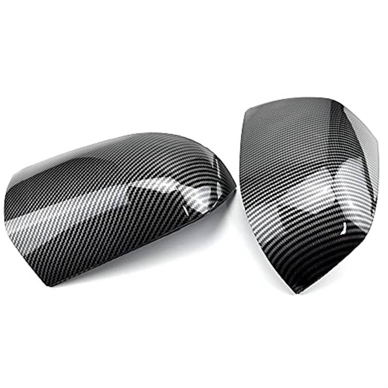 Pizgear 1 Paar Auto-Rückspiegelabdeckungen Rückspiegelabdeckung, for Ford, for Focus, 2005-2008 Auto-Ersatzteilzubehör Außenspiegel Ersatzteile Auto-Außenspiegelabdeckung(Black NO Light-1) von Pizgear