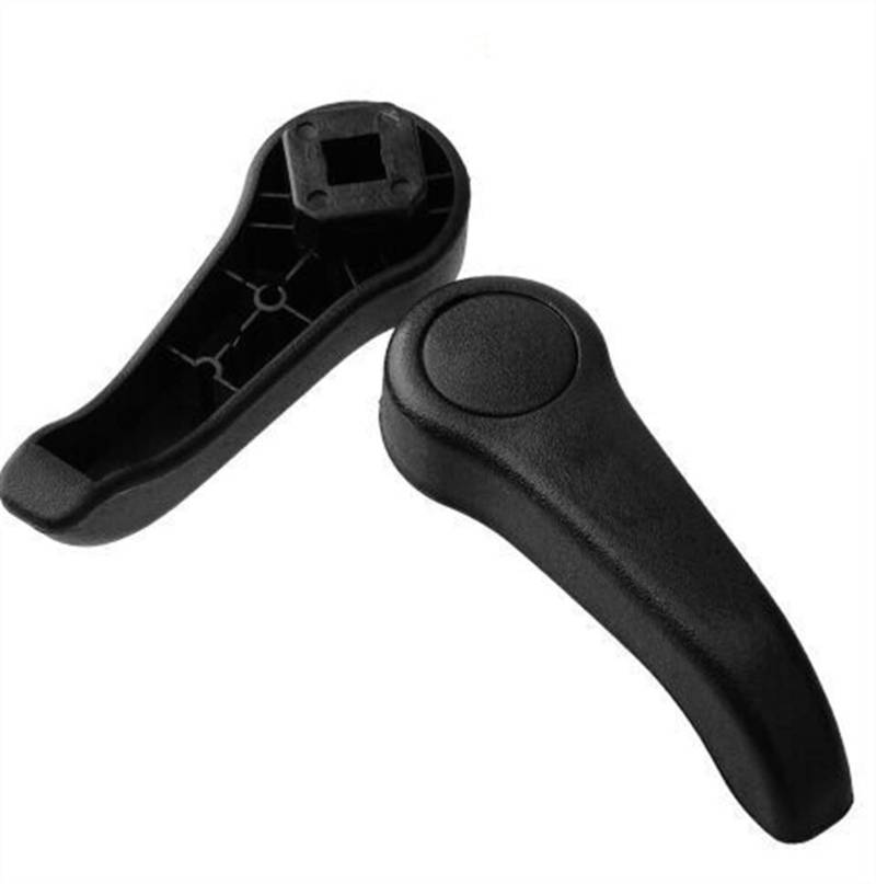 Pizgear 1 Paar Autositzgriffe, for Renault, for Clio MK2, Einstellhebelgriff-Ziehset, Schwarz, Grau Autositz-Verstellgriff(1pair Black) von Pizgear