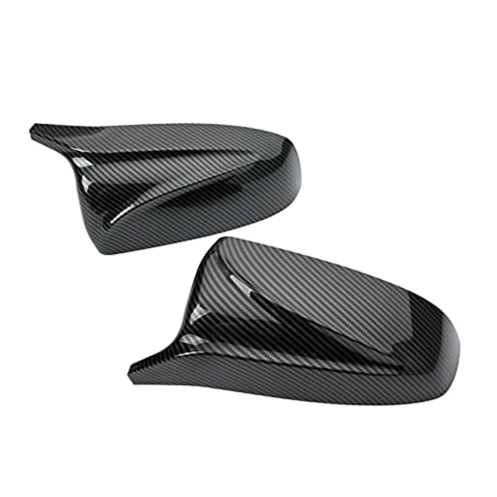 Pizgear 1 Paar M-Style Carbonfaser-Look/Schwarz glänzende Rückspiegel-Abdeckkappen, Ersatz for, X5 E70 X6 E71 2007-2013, Ersatzteile for Außenspiegel Auto-Außenspiegelabdeckung(Black Carbon Fiber LOO Pizgear 1 Paar M-Style Carbonfaser-Look/Schwarz glänzende Rückspiegel-Abdeckkappen, Ersatz for, X5 E70 X6 E71 2007-2013, Ersatzteile for Außenspiegel Auto-Außenspiegelabdeckung(Black Carbon Fiber LOO von Pizgear