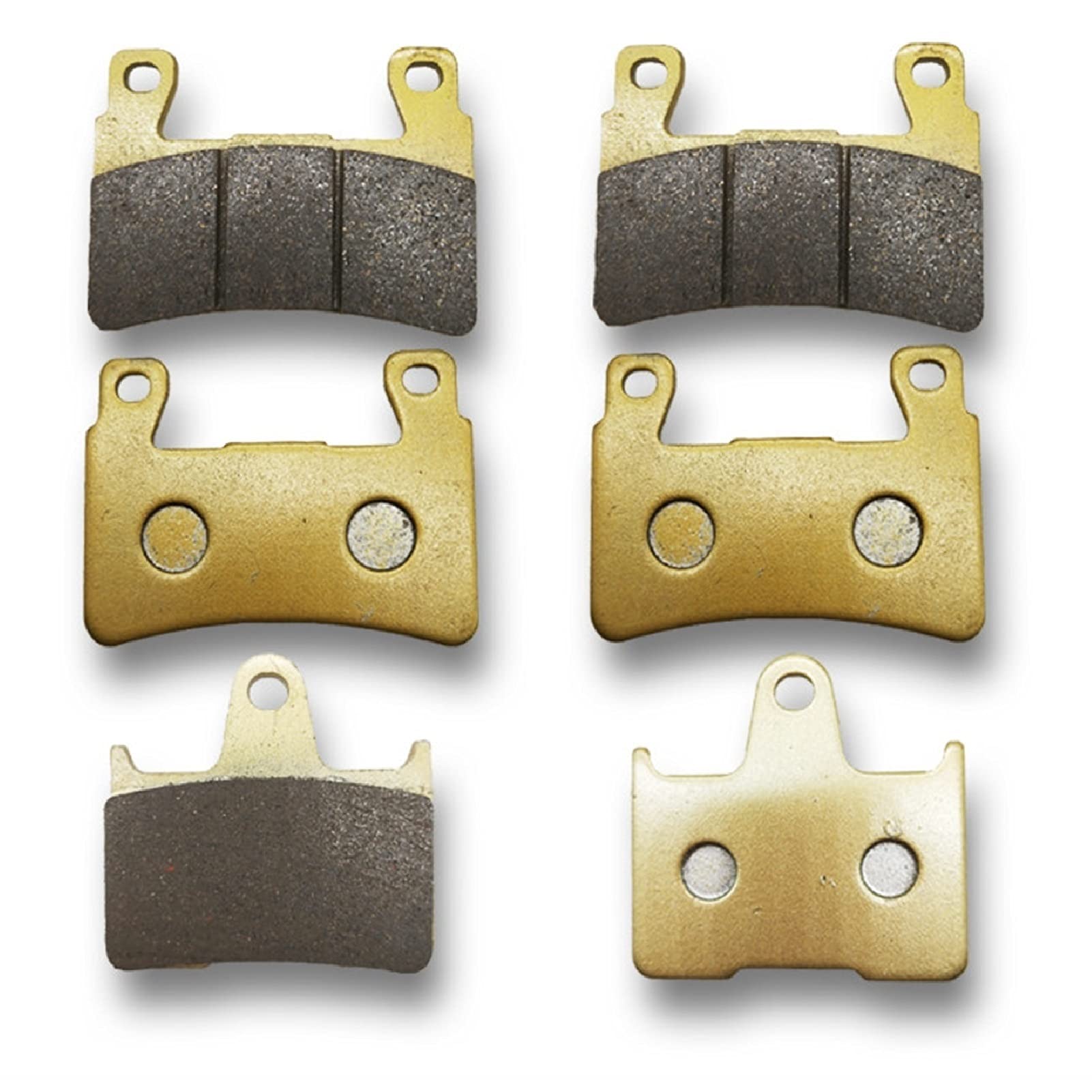 Pizgear 1 Satz Motorrad-Bremsbeläge vorne und hinten, Scheibenbacken, for CB400 VTEC 400 I II 1999 2000 2001 2003 2004 1999-2004 Motorrad-Bremsbeläge(A Set Front Add Rear) von Pizgear