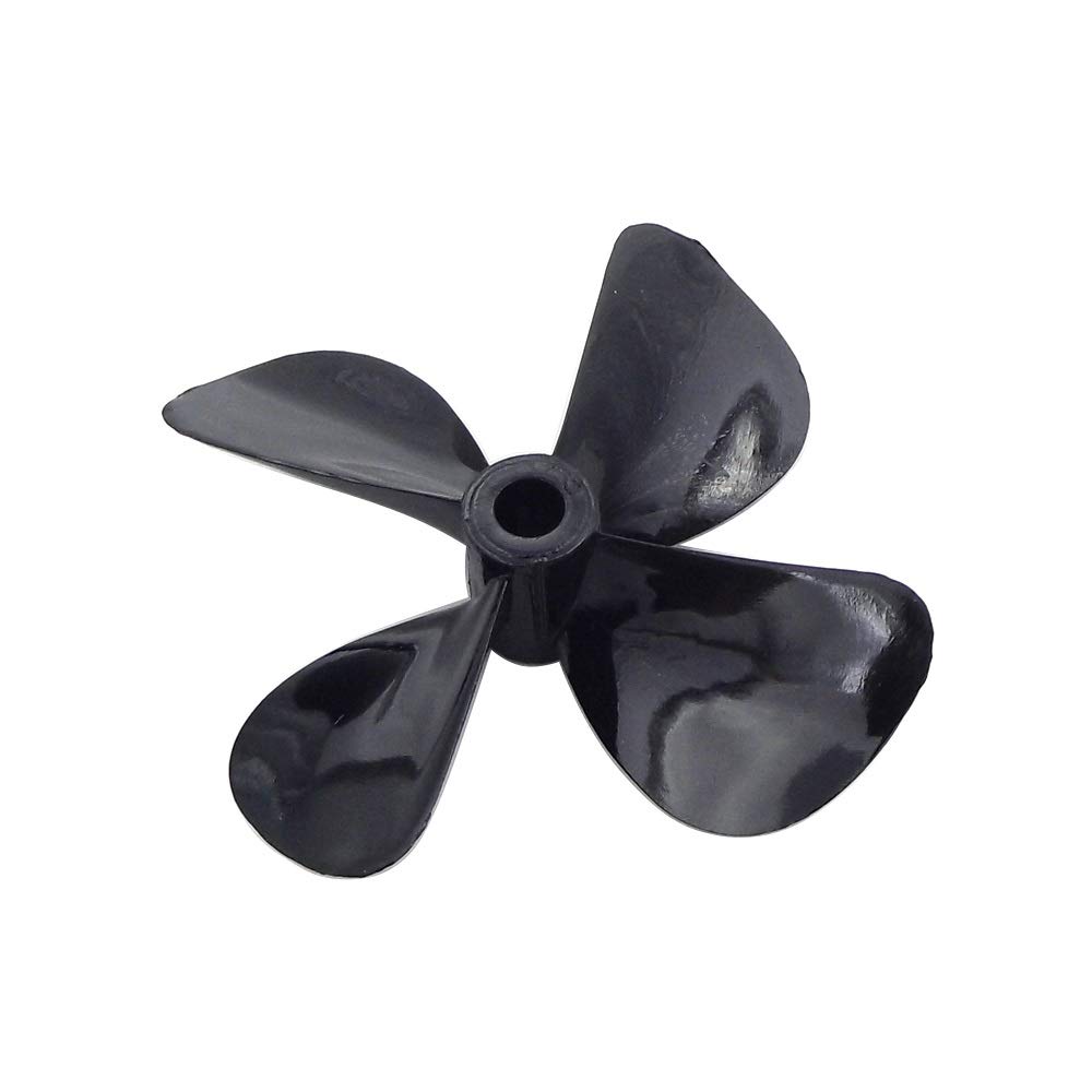 Pizgear 1PC Modell Boot Propeller 60mm 70mm 5mm Welle PC 4-Blades CW CCW Prop RC Boot Köder Schlepper Holz Marine Boot ROV Unterwasser Roboter Propeller für Boote(1PC D70mm Right Hand) von Pizgear