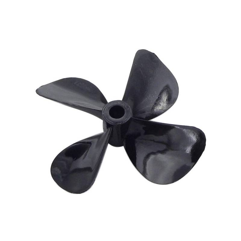 Pizgear 1PC Modell Boot Propeller 60mm 70mm 5mm Welle PC 4-Blades CW CCW Prop RC Boot Köder Schlepper Holz Marine Boot ROV Unterwasser Roboter Propeller für Boote(1PC D70mm Right Hand) von Pizgear