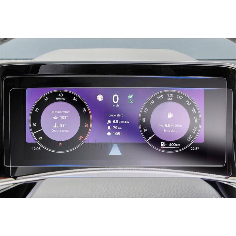 Pizgear 2 STÜCKE PET-Schutzfolie, for Skoda, for Superb CAR 10,25 Zoll Armaturenbrett-Schutzfolie Displayschutzfolie Fahrzeug-Touchscreen-Schutz von Pizgear