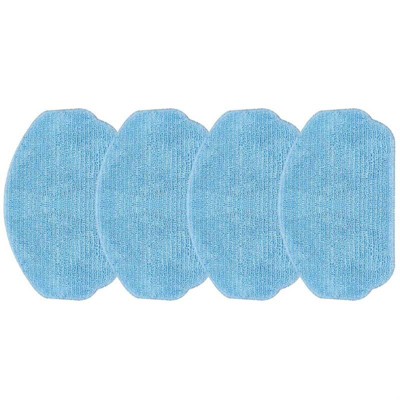 Pizgear 4/10 stücke Mopp Tuch Lumpen Mamibot PROVAC Robotic Staubsauger Ersatzteile Trockenen Und Nassen Nutzung Mopp Tücher Pad Boden Reinigung Roboter-Staubsauger-Wischpad(4 Pack) von Pizgear