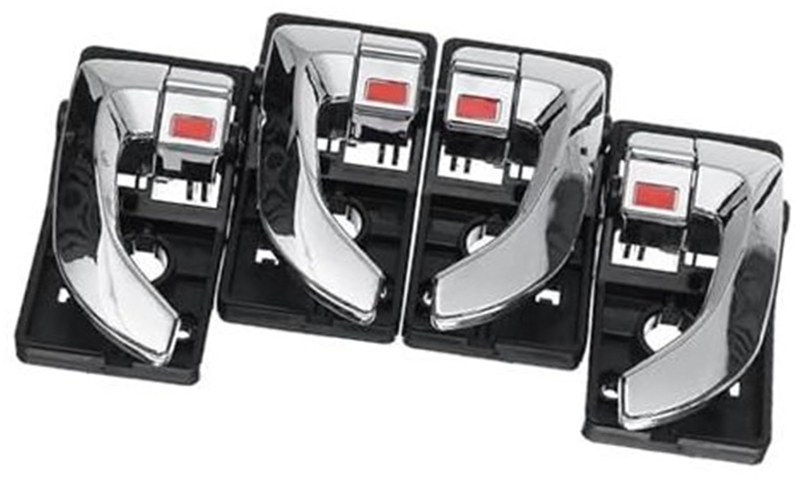 Pizgear 4 Stück, for Hyundai, for Tucson 2005 2006 2007 2008 2009, Auto-Innentürgriff innen, Innentürknauf, Autozubehör Auto-Innentürgriff(Black Silver) von Pizgear