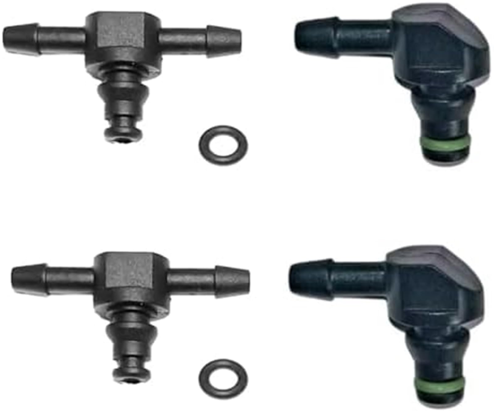 Pizgear 4-teilige Common-Rail-Ölinjektor-Leckrohr-Rücklaufverbinder | 2 T- und 2 L-Verbinder | Langlebige Kraftstoffsystemanschlüsse for Ölinjektoren Auto-Ölrücklaufschlauch Pizgear 4-teilige Common-Rail-Ölinjektor-Leckrohr-Rücklaufverbinder | 2 T- und 2 L-Verbinder | Langlebige Kraftstoffsystemanschlüsse for Ölinjektoren Auto-Ölrücklaufschlauch von Pizgear