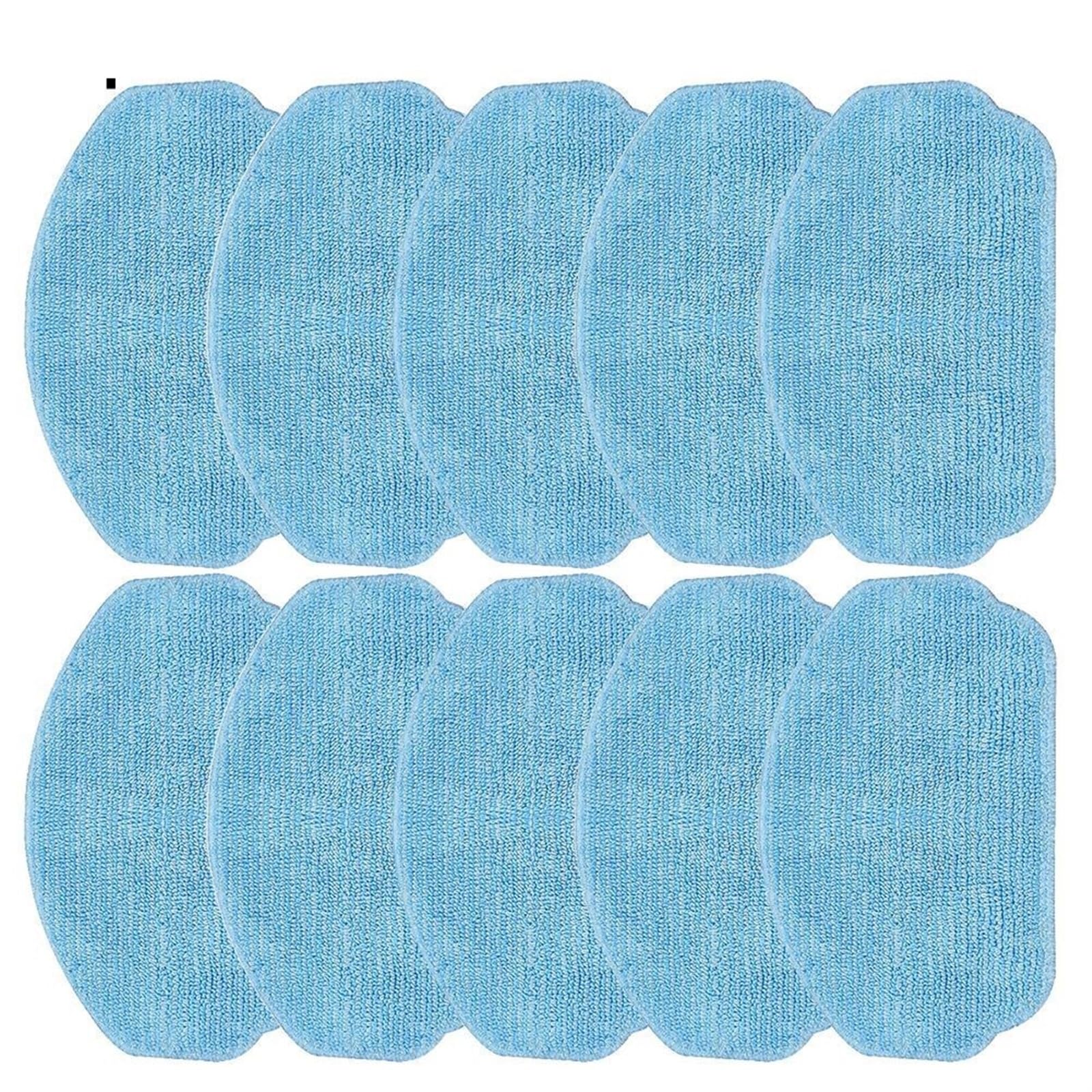 Pizgear 5/10 Stück Mikrofaser-Reinigungstücher, for EICOBOT, for BR150 Staubsaugerroboter, trockene und nasse Nutzung, Wischtücher, Pad, Bodenreinigung Roboter-Staubsauger-Wischpad(10 Pack) von Pizgear