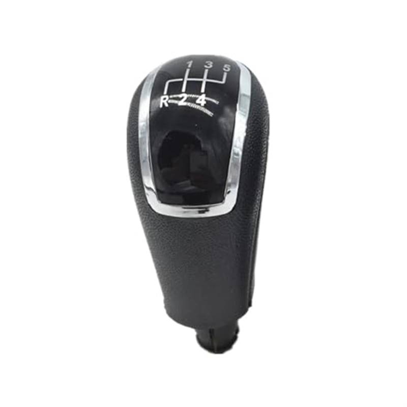 Pizgear 5 6 Gang 12 mm Schaltknauf Gamasche Kofferraumabdeckung, for Skoda, for Octavia, A5 A6 2004–2012, manueller Hebel, Schalthebel, Griffstift Auto-Schaltknauf(5 Speed Black) von Pizgear