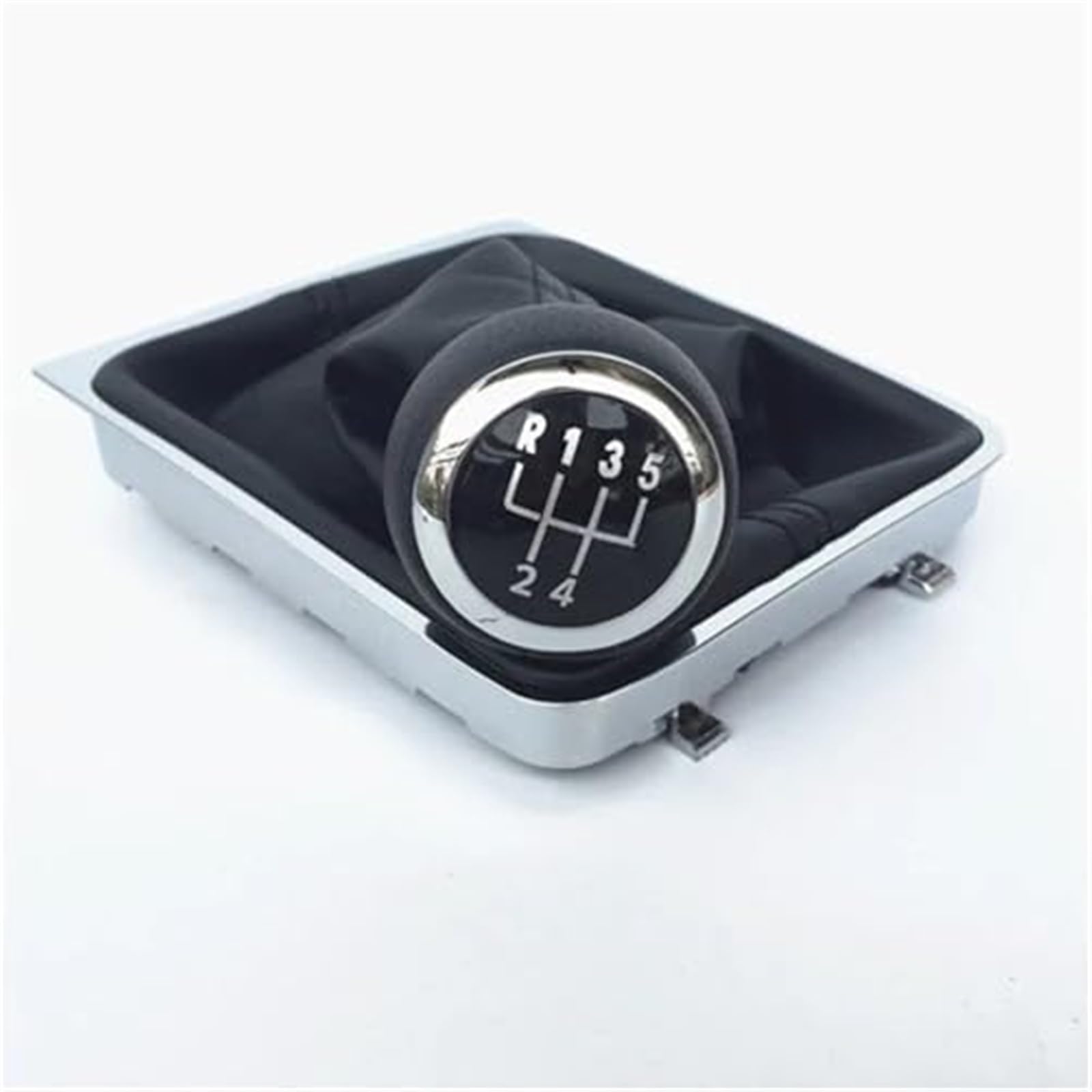 Pizgear 5 6-Gang-Schaltknauf, for Passat, B6 2005–2011, manuell Auto-Schaltknauf(Black 5 Speed Collar) von Pizgear