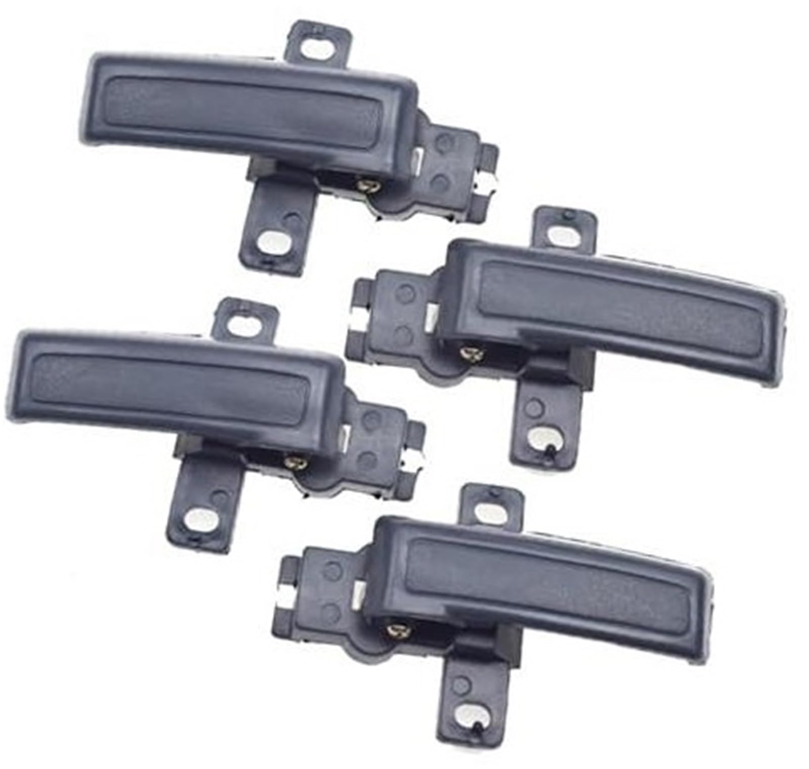 Pizgear 8944349741 8944349731 Autoinnenraum innen Innentürgriff vorne hinten Links rechts, for Isuzu, for Trooper for Pickup for Amigo for Rodeo Auto-Innentürgriff(Black 4pcs Handle Without Bezel) von Pizgear