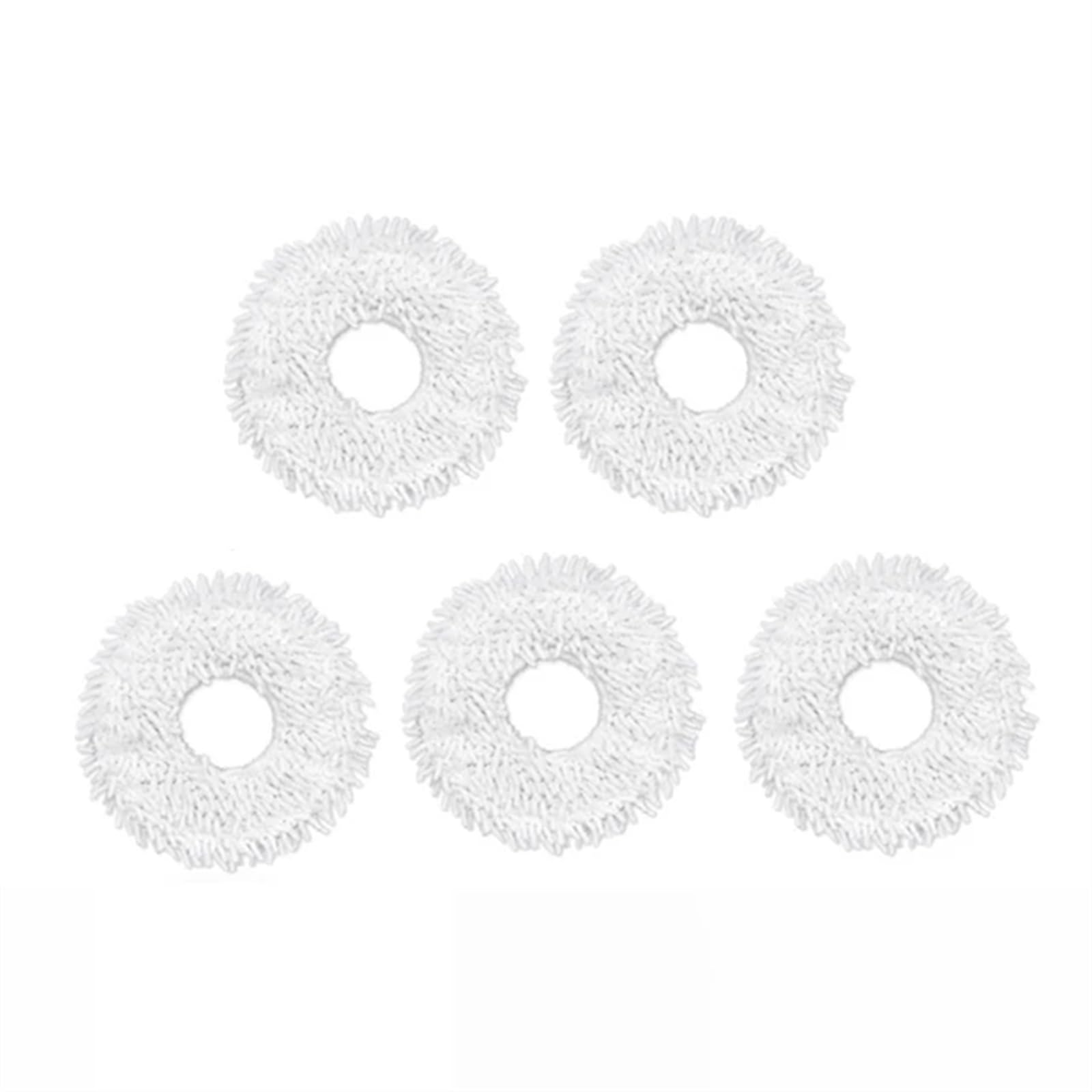 Pizgear Abnehmbare waschbare Mopp-Pad-Ersatzteile, for Xiaomi, for Dreame Bot W10 W10 Pro Staubsauger Mopp-Tuch-Pad-Ersatzzubehör Roboter-Staubsauger-Wischpad(Mop-5pcs) von Pizgear