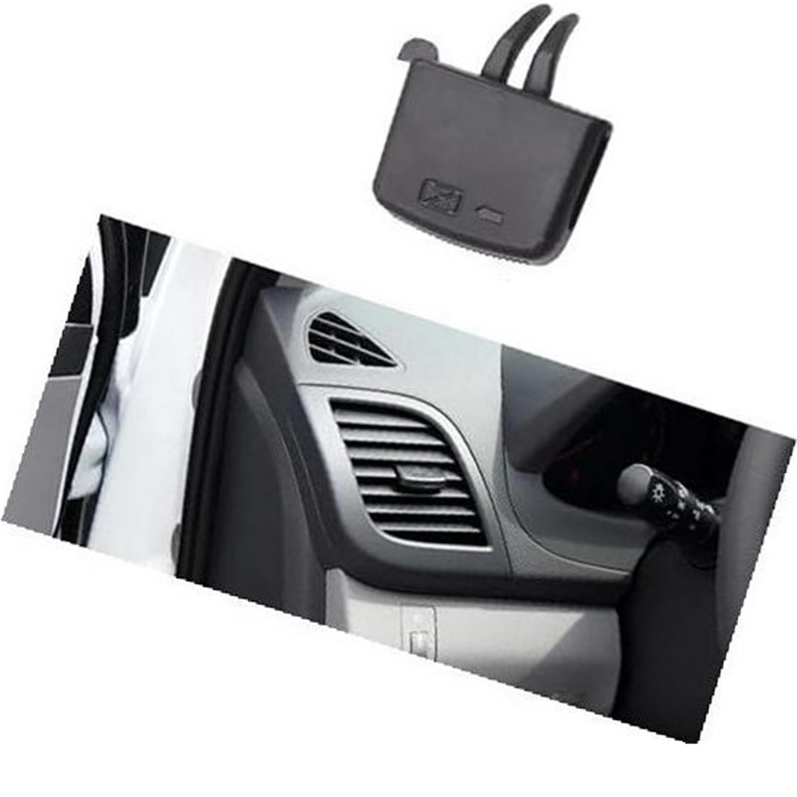 Pizgear Armaturenbrett-Entlüftungs-Reparatursatz, Auslasslaschen-Clip, Entlüftungsgitter, Auto-Clip, for Hyundai, for Verna for Solaris 2010–2016 Auto-Lüftungsclip(Black NO.1) von Pizgear