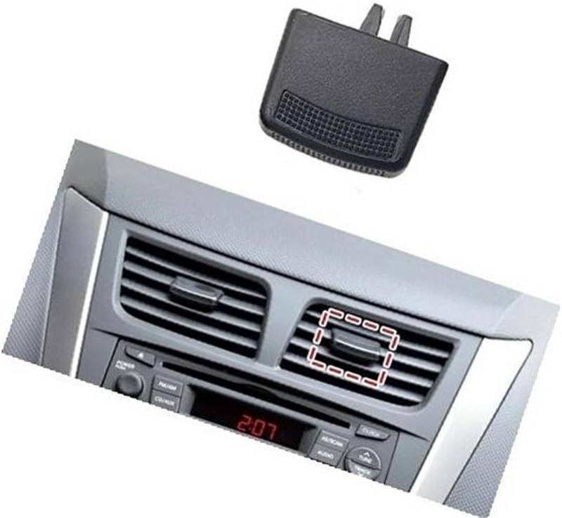 Pizgear Armaturenbrett-Entlüftungs-Reparatursatz, Auslasslaschen-Clip, Entlüftungsgitter, Auto-Clip, for Hyundai, for Verna for Solaris 2010–2016 Auto-Lüftungsclip(Black NO.3) von Pizgear