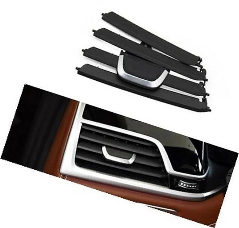 Pizgear Armaturenbrett-Entlüftungsgitter LHD RHD Auto-Armaturenbrett-AC-Entlüftungsauslassgitter, for, 5er G30 G31 6S GT G32 520d 525i 530i 540i Lüftungsauslass für Autoklimaanlage(Black LHD Left) von Pizgear