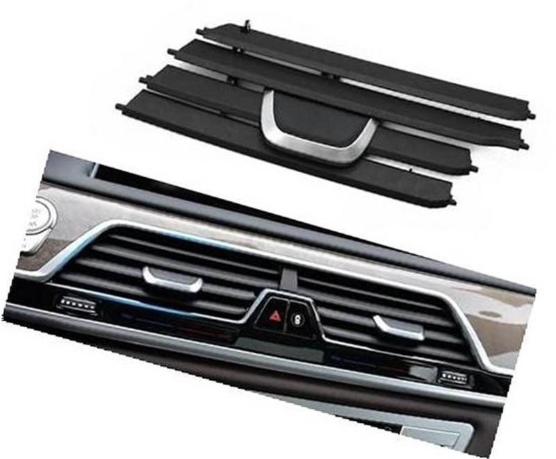 Pizgear Armaturenbrett-Entlüftungsgitter LHD RHD Auto-Armaturenbrett-AC-Entlüftungsauslassgitter, for, 5er G30 G31 6S GT G32 520d 525i 530i 540i Lüftungsauslass für Autoklimaanlage(Black Middle Left) von Pizgear