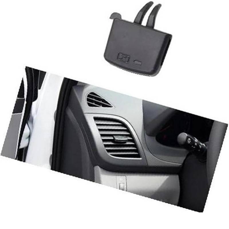 Pizgear Armaturenbrett-Entlüftungsöffnung, Auto-Entlüftungsgitter, Laschenclip, Klimaanlagenauslass, for Hyundai, for Verna, for Solaris 2010–2016 Auto-Lüftungsclip(Black NO.1) von Pizgear