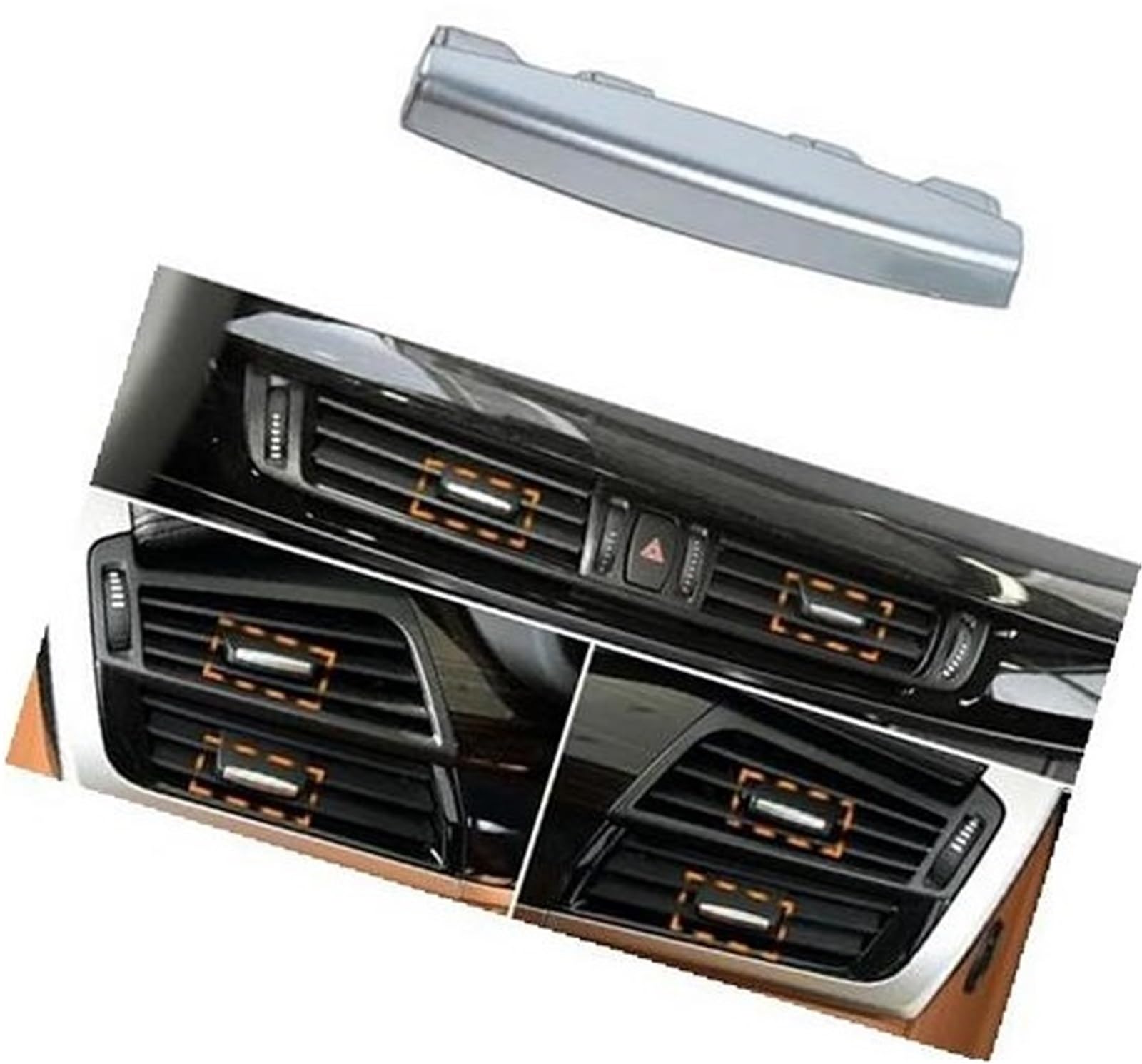 Pizgear Armaturenbrett-Entlüftungsöffnung, Auto-Frontklimaanlage, AC-Entlüftungsgitter, Laschenclip, Auslassschieber, Knebelstück, for, X5 X6 F15 F16 X5M X6M 2014–2018 Auto-Lüftungsclip(Black 1pc) Pizgear Armaturenbrett-Entlüftungsöffnung, Auto-Frontklimaanlage, AC-Entlüftungsgitter, Laschenclip, Auslassschieber, Knebelstück, for, X5 X6 F15 F16 X5M X6M 2014–2018 Auto-Lüftungsclip(Black 1pc) von Pizgear