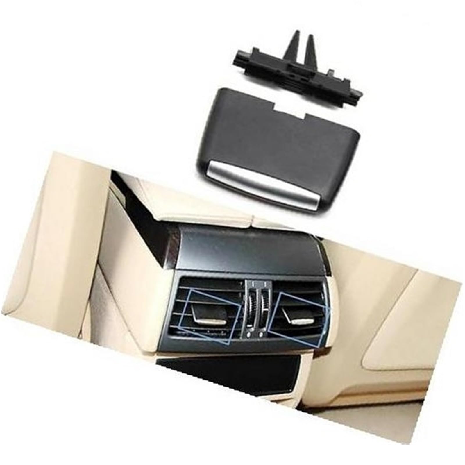 Pizgear Armaturenbrett-Entlüftungsöffnung, Auto-Innenraum vorne hinten in der Mitte, frische Klimaanlage, AC-Entlüftungsgitter, Schieber, Laschenclip, for, X5 E70 X6 E71 E72 Auto-Lüftungsclip(Black R Pizgear Armaturenbrett-Entlüftungsöffnung, Auto-Innenraum vorne hinten in der Mitte, frische Klimaanlage, AC-Entlüftungsgitter, Schieber, Laschenclip, for, X5 E70 X6 E71 E72 Auto-Lüftungsclip(Black R von Pizgear