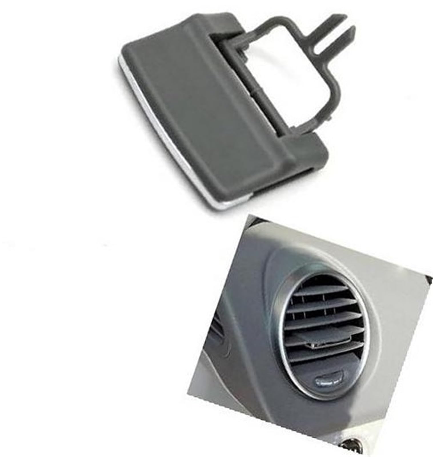 Pizgear Armaturenbrett-Entlüftungsöffnung, Autozubehör, Armaturenbrett-Klimaanlagen-Auslass-Pick, AC-Entlüftungsgitter-Laschenclip, for Mercedes, for Benz, W164 X164 ML GL Auto-Lüftungsclip(Gray 1PC) Pizgear Armaturenbrett-Entlüftungsöffnung, Autozubehör, Armaturenbrett-Klimaanlagen-Auslass-Pick, AC-Entlüftungsgitter-Laschenclip, for Mercedes, for Benz, W164 X164 ML GL Auto-Lüftungsclip(Gray 1PC) von Pizgear
