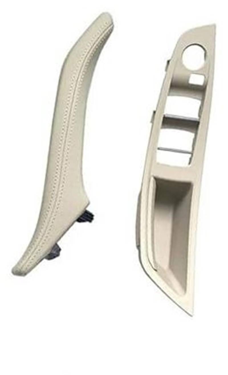 Pizgear Auto Innentürgriff Auto Links rechts Innentür Armlehnengriff Baugruppe, for, 5er F10 F11 F18 520i 523i 525i 528i 535i 2010-2017 RHD Auto-Innentürgriff(Black RHD Front 2pcs Oyster) von Pizgear
