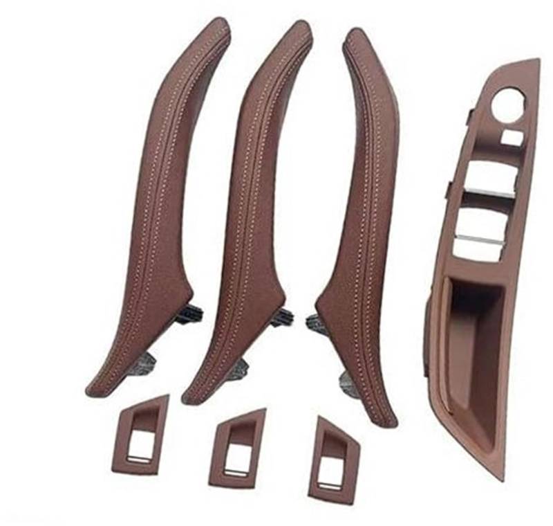 Pizgear Auto Innentürgriff Auto Links rechts Innentür Armlehnengriff Baugruppe, for, 5er F10 F11 F18 520i 523i 525i 528i 535i 2010-2017 RHD Auto-Innentürgriff(Black RHD Red Brown) von Pizgear