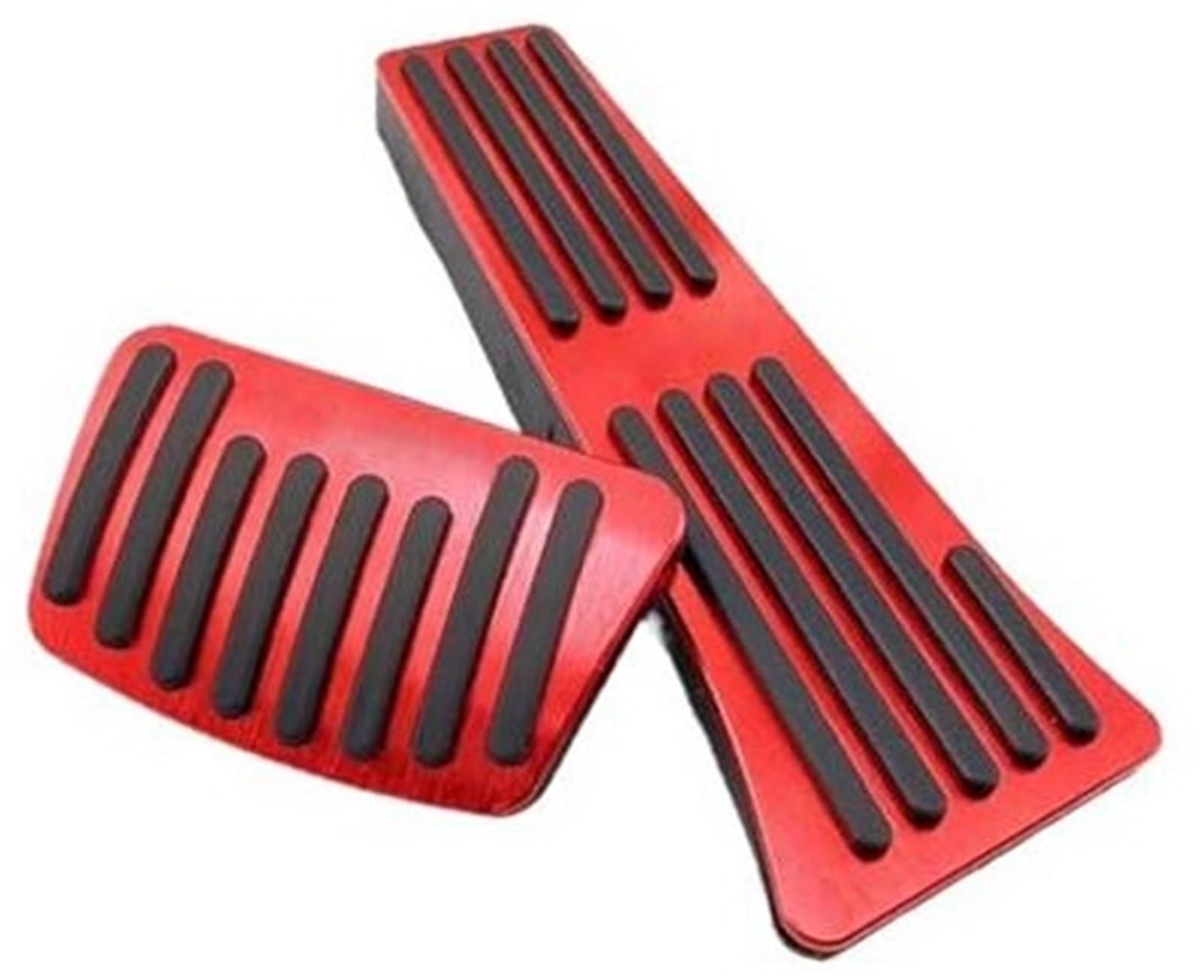 Pizgear Auto-Kraftstoffbeschleuniger-Bremspedalabdeckung, for Hyundai, Sonata LF DN8 2015–2022, Aluminium-Zubehör Autopedalabdeckung(Black Red) von Pizgear